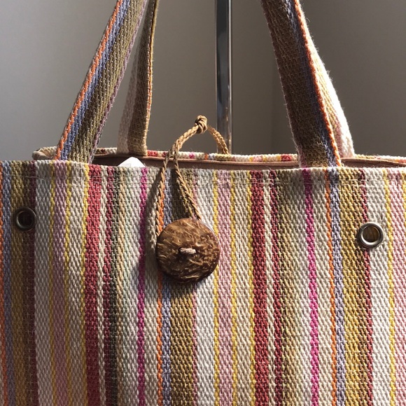 Redfish Designs Woven Summer Tote - NWOT - Picture 3 of 4